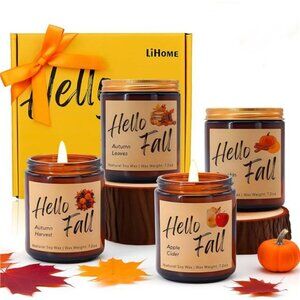 Fall Candles, Fall Decorations for Home - Fall Gifts for Women
